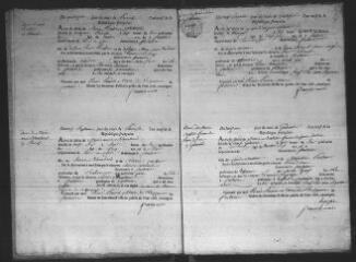 606 vues  - Registre d\'état civil. microfilm des registres des naissances, mariages, décès. (nivôse an IX-1822) (ouvre la visionneuse)