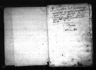 595 vues Registre d'état civil. microfilm des registres des baptêmes, mariages, sépultures. (1668-1758)