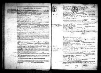 589 vues Registre d'état civil. microfilm des registres des naissances, décès. (1823-1842) : microfilm des registres des mariages (1813-1819)