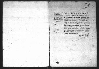 562 vues  - Registre d\'état civil. microfilm des registres des baptêmes, mariages, sépultures. (nivôse an IV-1825) (ouvre la visionneuse)