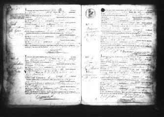 427 vues BOURSAY. - Etat civil : microfilm des registres des naissances, mariages. (1833-1862)
