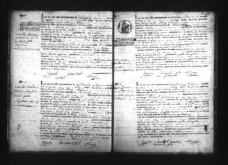 403 vues BREVAINVILLE. - Etat civil : microfilm des registres des naissances, mariages, décès. (1843-1867)