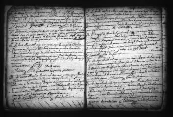647 vues COUTURE-SUR-LOIR. - Etat civil : microfilm des registres des baptêmes, mariages, sépultures. (1737-1782)