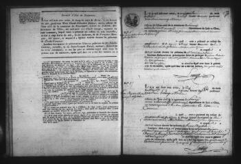 516 vues PRUNAY-CASSEREAU. - Etat civil : microfilm des registres des naissances, mariages, décès. (1813-1832)