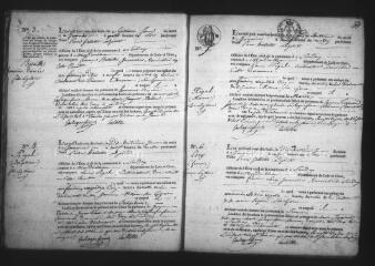 579 vues SOUDAY. - Etat civil : microfilm des registres des naissances, mariages, décès. (1818-1832)
