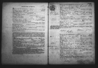 429 vues SOUDAY. - Etat civil : microfilm des registres des naissances, mariages. (1853-1872)