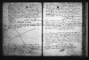 410 vues MILLANCAY. - Etat civil : microfilm des registres des baptêmes, mariages, sépultures. (1737-1752)