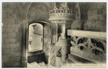 1 vue  - Le château, aile Louis XII, le sommet du grand escalier. (ouvre la visionneuse)