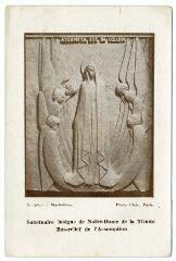 1 vue  - Sanctuaire de Notre-dame de la Trinité, bas-relief de l\'assomption. (ouvre la visionneuse)