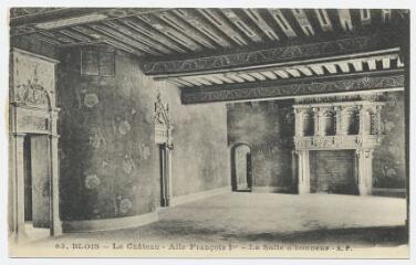 1 vue  - Le château, aile François 1er, la salle d\'honneur. (ouvre la visionneuse)