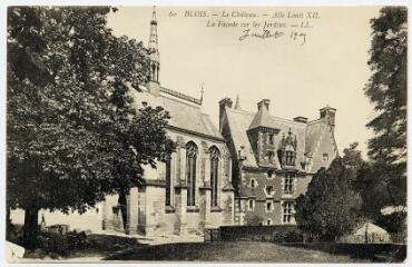1 vue  - Le château, aile Louis XII, la façade sur les jardins. (ouvre la visionneuse)
