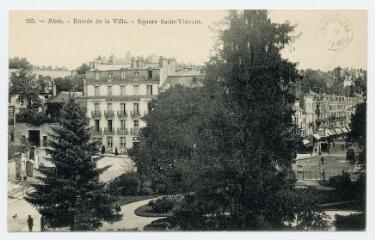 1 vue Entrée de la ville, square Saint-Vincent.
