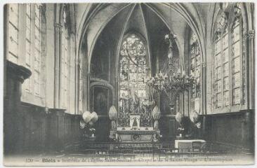 1 vue Intérieur de l'église Saint-Nicolas, chapelle de la Sainte-Vierge, l'assomption.