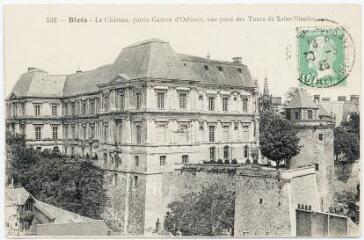 1 vue  - Le château, partie Gaston d\'Orléans, vue prise des tours de Saint-Nicolas. (ouvre la visionneuse)