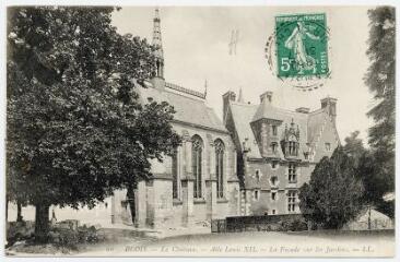 1 vue  - Le château, aile Louis XII, la façade sur les jardins. (ouvre la visionneuse)