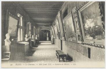 1 vue Le château, aile Louis XII, galerie du musée.