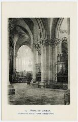1 vue  - Saint-Laumer, pourtour du chœur, pris du transept nord. (ouvre la visionneuse)