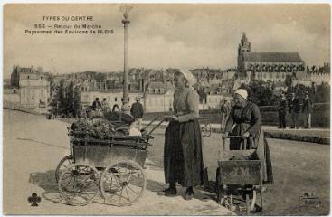 1 vue Retour du marché. Paysannes des environs de Blois.