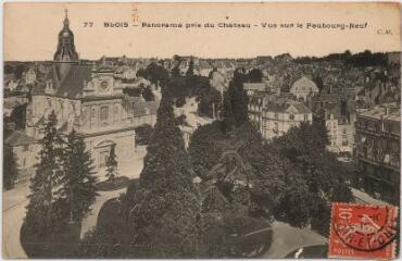 1 vue  - Panorama pris du château - Vue sur le faubourg neuf. (ouvre la visionneuse)