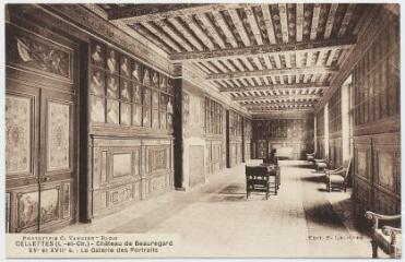1 vue  - Château de Beauregard, XVe et XVIIe siècle, la galerie des portraits. (ouvre la visionneuse)