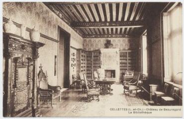 1 vue  - Château de Beauregard, la bibliothèque. (ouvre la visionneuse)
