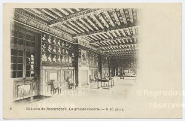 1 vue  - Château de Beauregard, la grande galerie. (ouvre la visionneuse)