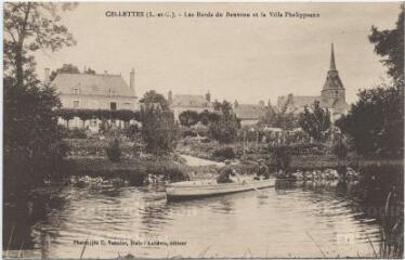 1 vue  - Les bords du Beuvron et la villa Phelippeaux. (ouvre la visionneuse)