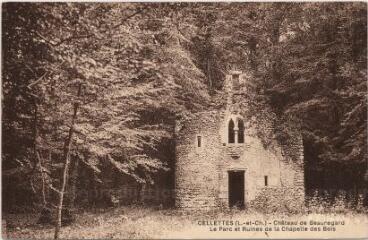 1 vue  - Château de Beauregard.- Le parc et ruines de la chapelle des bois. (ouvre la visionneuse)