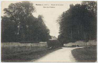 1 vue  - Madon, route de la Loire, parc du château. (ouvre la visionneuse)