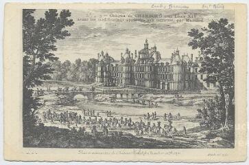 1 vue Le château, sous Louis XIV avant les modifications apportées aux terrasses.
