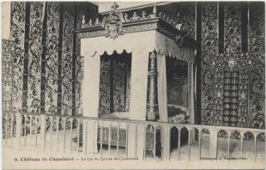 1 vue Château de Chambord.- Le lit du comte de Chambord.