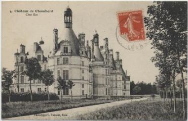 1 vue Château de Chambord. Côté est.