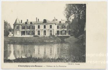 1 vue Château de la Fontaine.