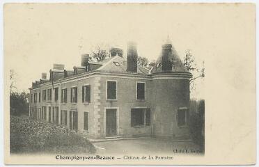 1 vue  - Château de la Fontaine. (ouvre la visionneuse)