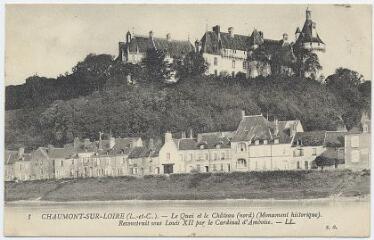 1 vue  - Le quai et le château (nord), monument historique. (ouvre la visionneuse)