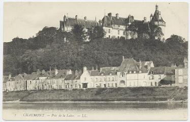 1 vue  - Le château, pris de la Loire. (ouvre la visionneuse)