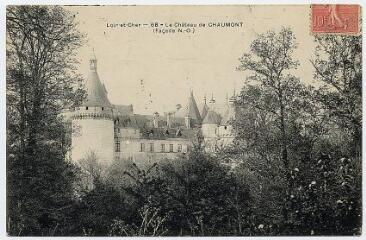 1 vue  - Le château, façade nord-ouest. (ouvre la visionneuse)