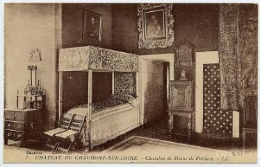 1 vue  - Le château, chambre de Diane de Poitiers. (ouvre la visionneuse)