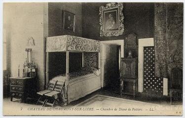 1 vue Le château, chambre de Diane de Poitiers.