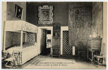 1 vue  - Le château, chambre à coucher de Diane de Poitiers. (ouvre la visionneuse)