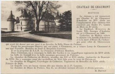 1 vue Le château. Notice par B. Daunay.