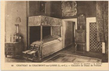 1 vue Château.- Chambre de Diane de Poitiers.