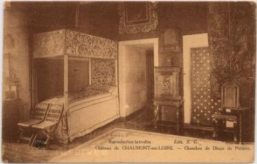 1 vue  - Château, chambre de Diane de Poitiers. (ouvre la visionneuse)