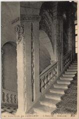1 vue Château.- L'escalier.