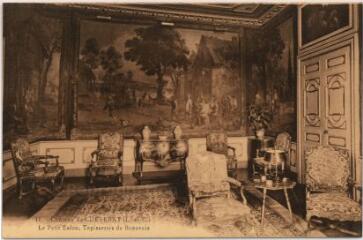 1 vue Château.- Le petit salon, tapisserie de Beauvais.