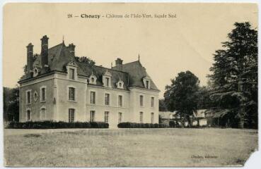 1 vue  - Château de l\'Isle-Vert, façade sud. (ouvre la visionneuse)