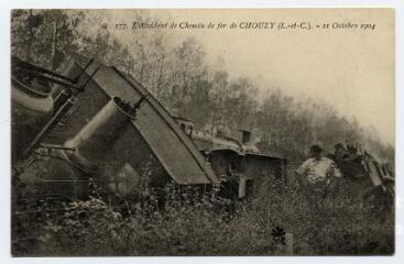 1 vue  - L\'accident de chemin de fer, 21 octobre 1904. (ouvre la visionneuse)