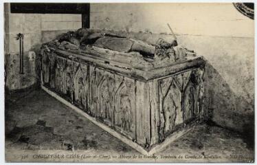 1 vue Abbaye de la Guiche, tombeau du Comte de Châtillon.