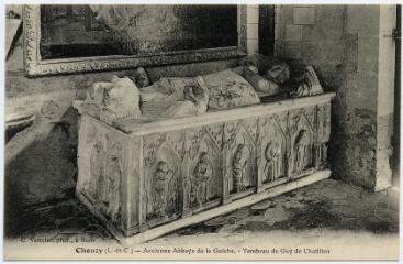 1 vue Ancienne abbaye de la Guiche, tombeau de Guy de Châtillon.