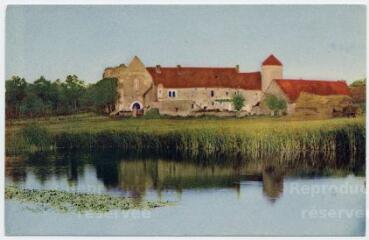 1 vue Abbaye et étang de Cornilly.